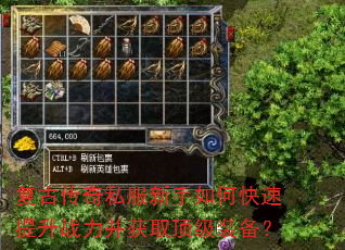 复古传奇私服新手如何快速提升战力并获取顶级装备? 复古传奇私服新手如何快速提升战力并获取顶级装备?