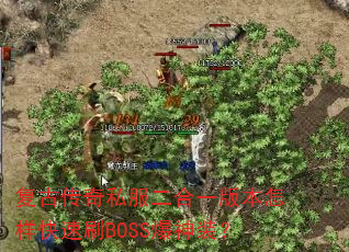 复古传奇私服二合一版本怎样快速刷BOSS爆神装? 复古传奇私服二合一版本怎样快速刷BOSS爆神装?