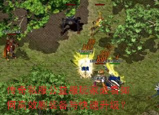 传奇私服公益服玩家必看如何高效刷装备与快速升级? 传奇私服公益服玩家必看如何高效刷装备与快速升级?