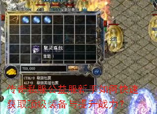 传奇私服公益服新手如何快速获取顶级装备与提升战力? 传奇私服公益服新手如何快速获取顶级装备与提升战力?
