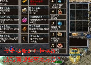 传奇私服SF外挂实战技巧有哪些高效方法? 传奇私服SF外挂实战技巧有哪些高效方法?