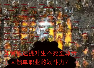 如何快速提升生不死至尊帝王回馈单职业的战斗力? 如何快速提升生不死至尊帝王回馈单职业的战斗力?