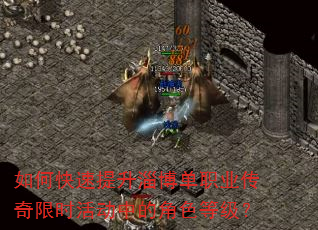 如何快速提升淄博单职业传奇限时活动中的角色等级? 如何快速提升淄博单职业传奇限时活动中的角色等级?