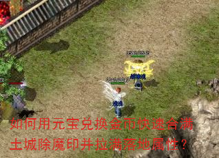 如何用元宝兑换金币快速合满土城除魔印并拉满落地属性? 如何用元宝兑换金币快速合满土城除魔印并拉满落地属性?