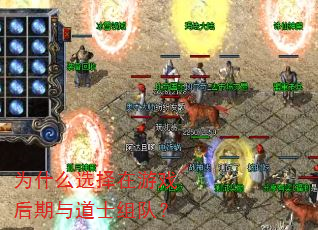 为什么选择在游戏后期与道士组队? 为什么选择在游戏后期与道士组队?