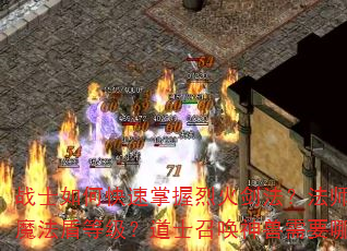 战士如何快速掌握烈火剑法?法师怎样高效提升魔法盾等级?道士召唤神兽需要哪些关键步骤? 战士如何快速掌握烈火剑法?法师怎样高效提升魔法盾等级?道士召唤神兽需要哪些关键步骤?
