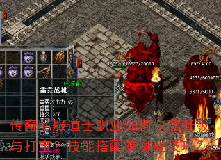 传奇私服道士职业如何快速升级与打宝?技能搭配有哪些技巧? 传奇私服道士职业如何快速升级与打宝?技能搭配有哪些技巧?