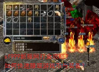 sf999新服网打金攻略?如何快速赚取游戏币与装备? sf999新服网打金攻略?如何快速赚取游戏币与装备?