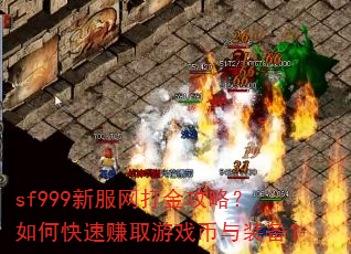 sf999新服网打金攻略?如何快速赚取游戏币与装备? sf999新服网打金攻略?如何快速赚取游戏币与装备?