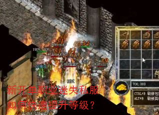 新开单职业迷失私服如何快速提升等级? 新开单职业迷失私服如何快速提升等级?