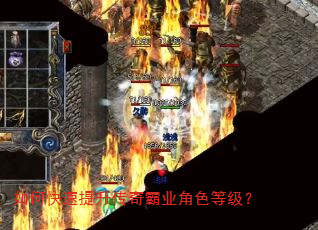 如何快速提升传奇霸业角色等级? 如何快速提升传奇霸业角色等级?