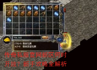 传奇私服官网新区何时开放?新手攻略全解析 传奇私服官网新区何时开放?新手攻略全解析