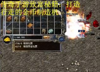 传奇手游致富秘籍：打造行走的金币制造机