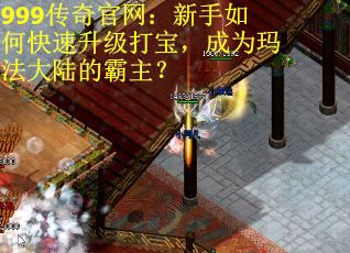 999传奇官网：新手如何快速升级打宝，成为玛法大陆的霸主？