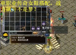 单职业传奇女鞋搭配，战力飙升不是梦？