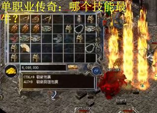 单职业传奇：哪个技能最牛？
