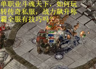 单职业斗魂天下，如何玩转传奇私服，战力飙升称霸全服有技巧吗？