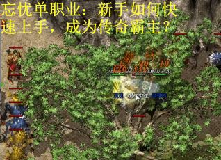 忘忧单职业：新手如何快速上手，成为传奇霸主？
