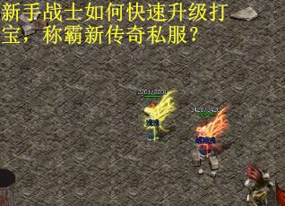 新手战士如何快速升级打宝，称霸新传奇私服？
