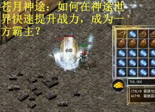 苍月神途：如何在神途世界快速提升战力，成为一方霸主？